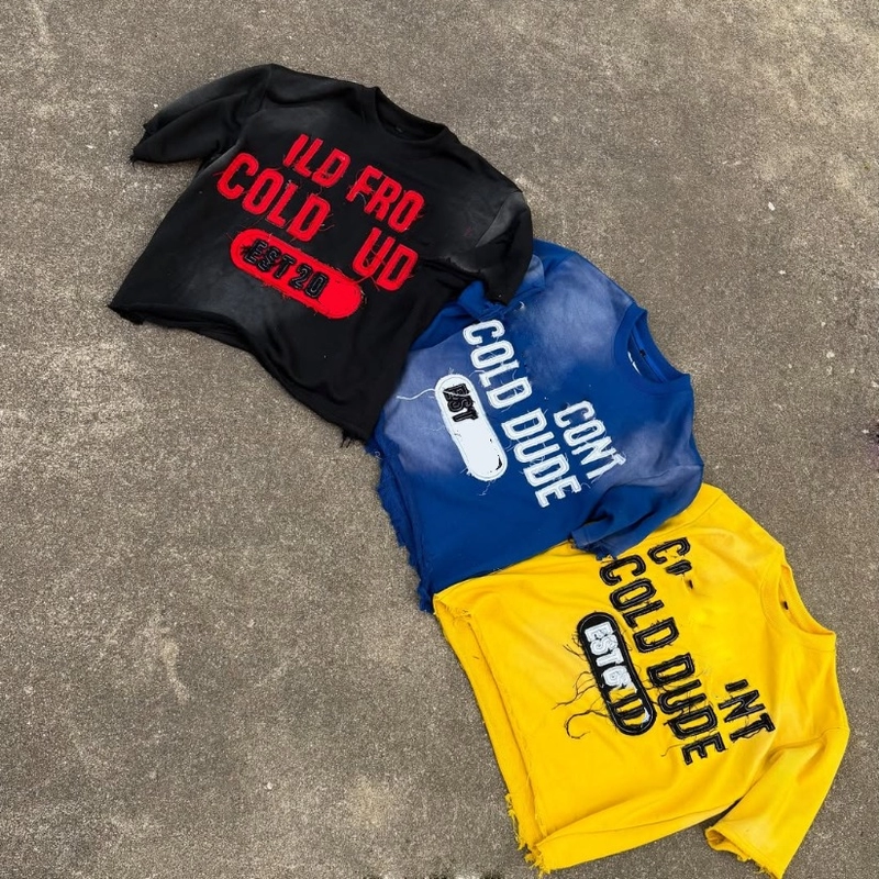 Custom Acid Wash Sun Faded Distressed Embroidery Cotton Boxy Vintage Cropped T Shirt